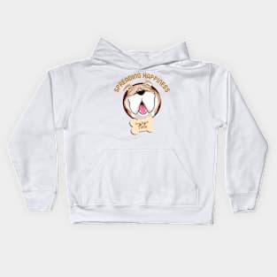 Spreading Happiness, One Snort at a Time: Bulldog Lover Kids Hoodie